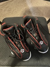 Gently Used Youth Size 4 Nike Air Jordan Pro Strong - Black/Red