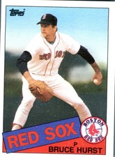 1985 Topps Bruce Hurst #451 Boston Red Sox Pitcher MLB Baseball Card Vintage ...