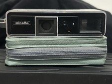 Minolta Minolta-16 Model-P Silver 16mm 10x14mm Subminiature Camera w/ Case