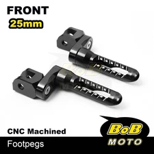 BOB 25mm Extend Front Foot Pegs BLACK For Yamaha XV950 14 15