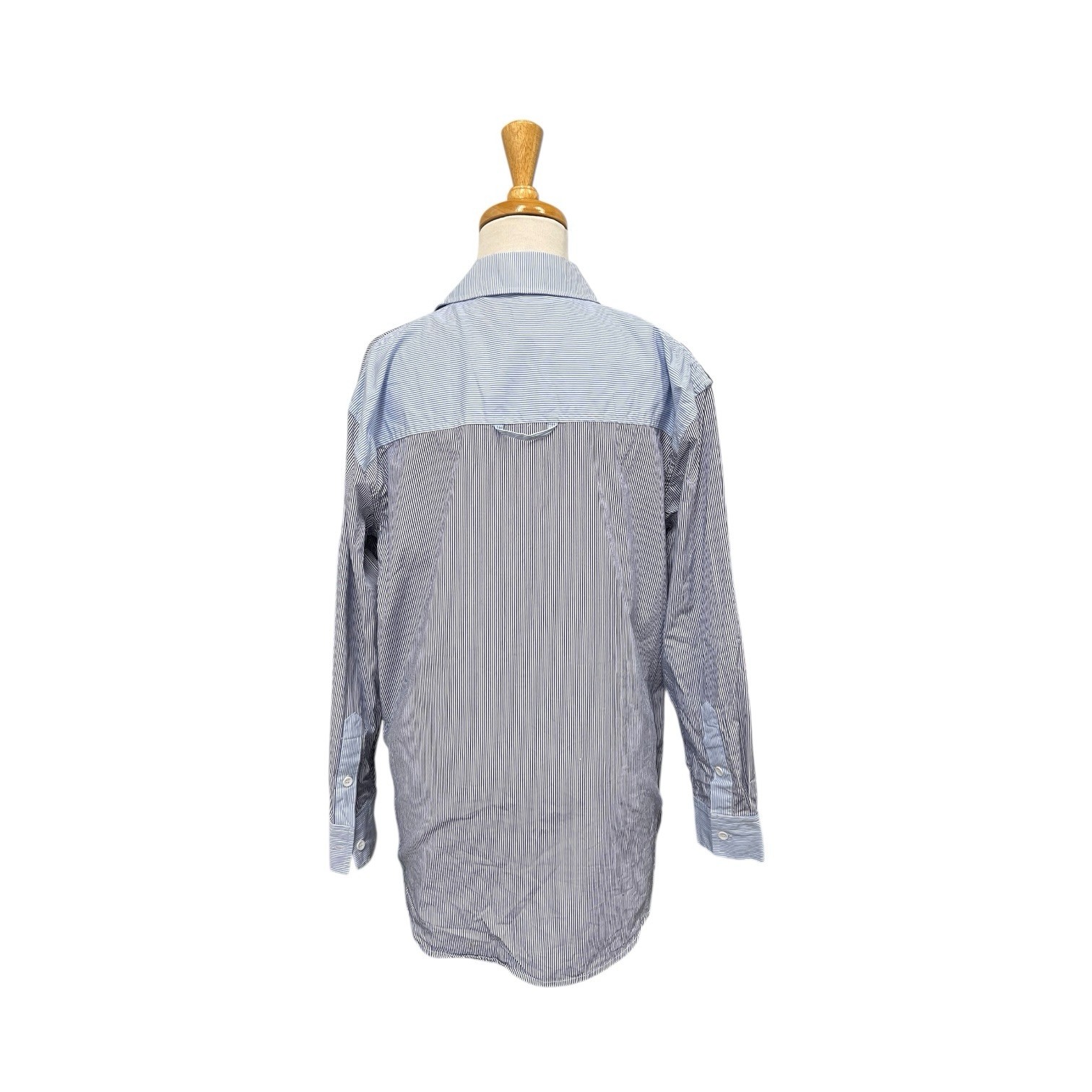 Solid & Striped Oxford Striped Button Front Top B… - image 3