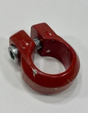 1988 Schwinn Predator Free Form Seat Post Clamp Red Old School BMX Seatpost Ring