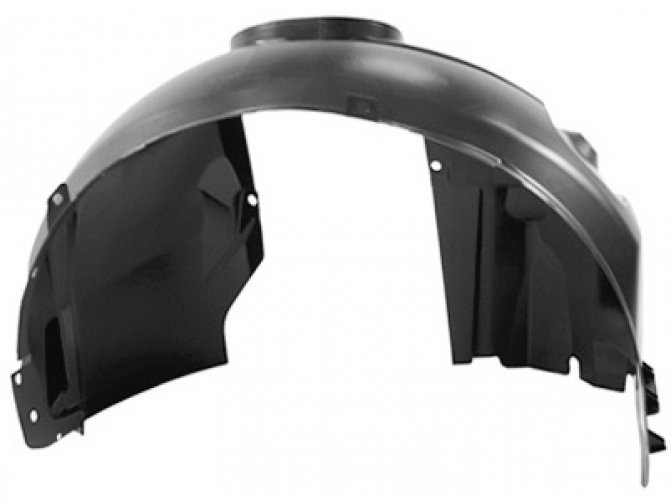 Pare-boue aile avant droite Ford Escape 2012-2014 en plastique noir