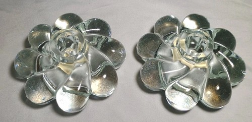 Elysian Glass Imperial 2 Klarglas Kerzenständer Heavy Petal Swirl - Bild 2 von 9
