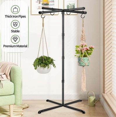 Plant Hanger Indoor, 59" Tall Hanging Plant Stand Heavy Duty Metal Indoor  Pla... | eBay