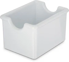 Sugar Caddy for Kitchens Plastic Holds 20 Packets White