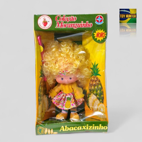 MIB ESTRELA BRAZIL 🍍 LITTLE PINEAPPLE STRAWBERRY SHORTCAKE VINTAGE FIGURE DOLL