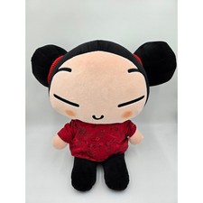 Vintage Large Pucca Plush Stuffed Doll Toy with Kimono Sok Sonokong 2001