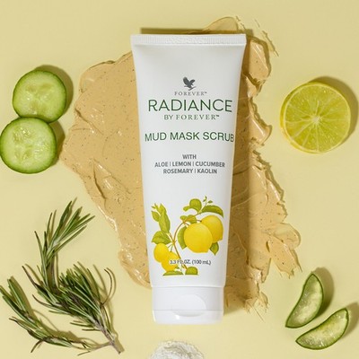 Radiance By Forever Mud Mask Scrub | Deep Cleansing Exfoliating Skin Care | 100g