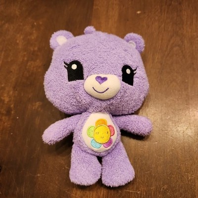 Care Bears Plush 7  Harmony Care A Lot Friends 2012 Small Mini Purple Flower