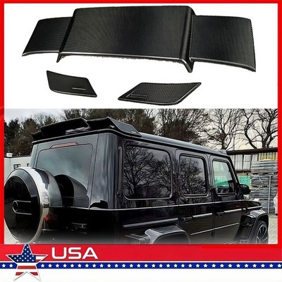 Carbon Fiber Roof Tail Spoiler Wing Trim For Benz 19-24 W464 G500 G63 Brabus