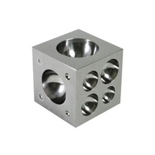 3"x3"x3" Inch Steel Doming Dapping Block a Jewelry Making Metal Forming block.