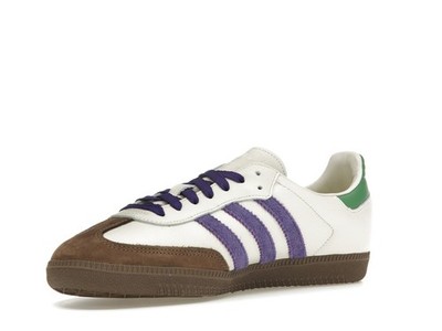 靴 adidas SAMBA OG W adidas Samba OG Off White Purple Green W - ID8349 | eBay
