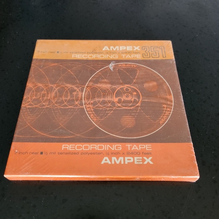 Sealed Ampex 351 7" Reel To Reel Tape 1/4" X 2400 Ft.