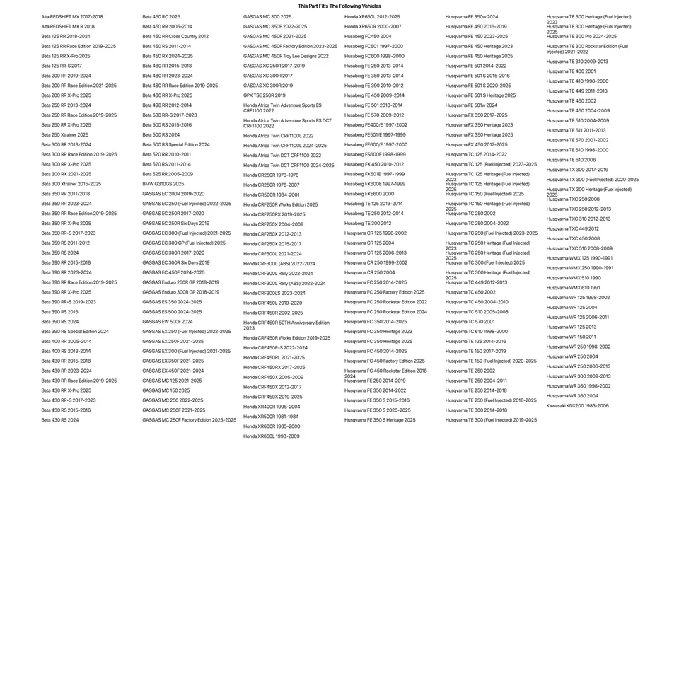 Tusk Motorcycle Rim Lock 2.15" For Husqvarna WMX 510 1990 Foto 2 de 4