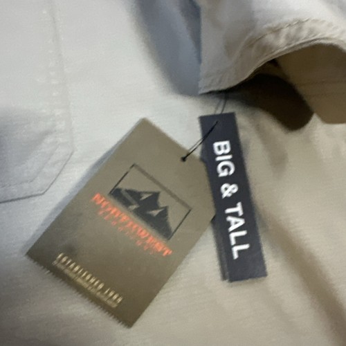 New Northwest Territory Chambray Shirt Adult 2XLT TALL Pocket Outdoor Men - Picture 5 of 7