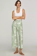 Anthropologie Colette Printed Linen Blend Cro...