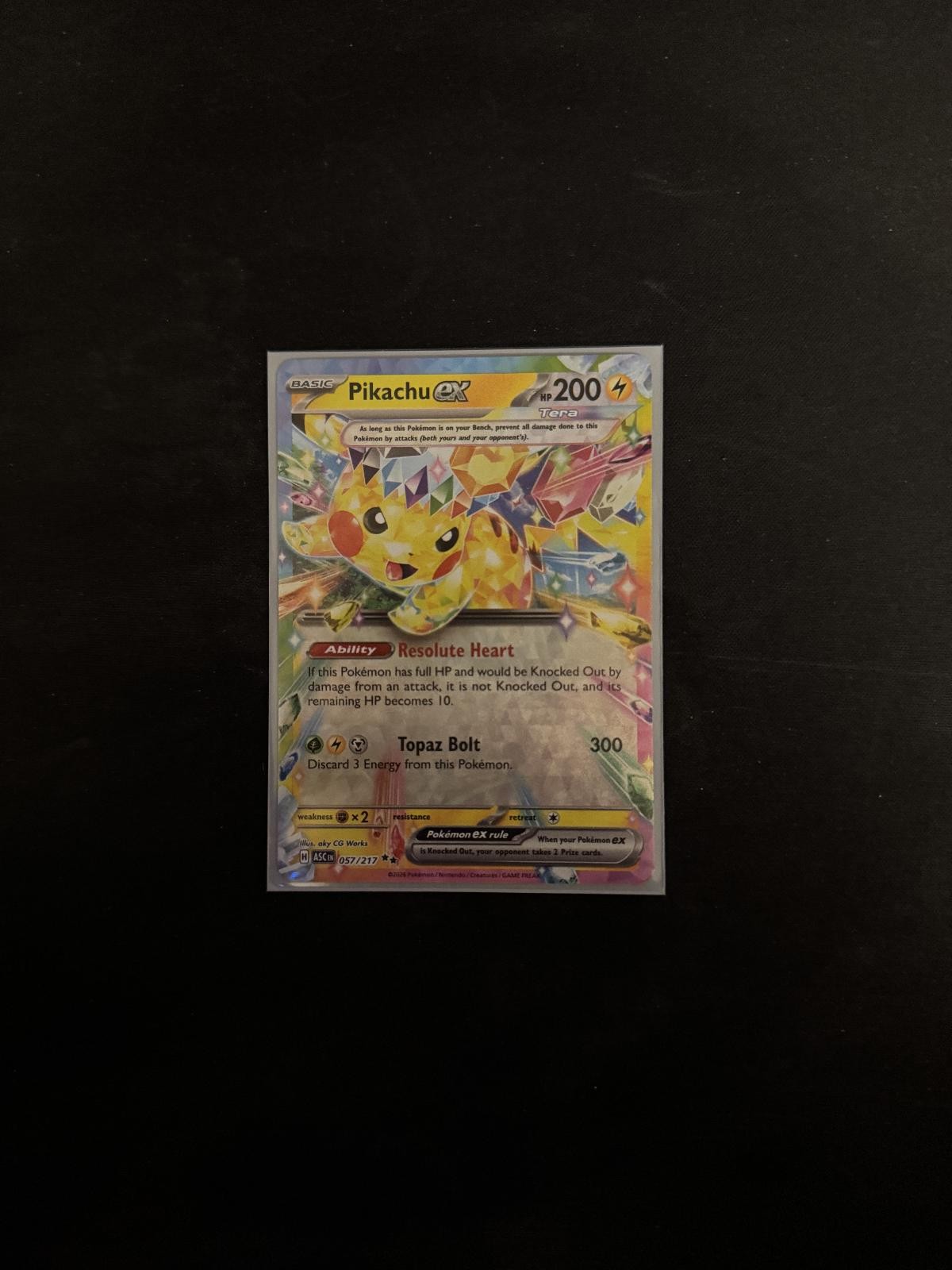 057 191 pokemon card LP+ - Pikachu ex 057/191 - Holo - Surging Sparks - Pokemon Card TCG