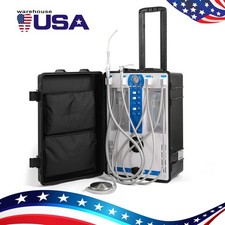 Portable Dental Delivery Unit Cart with Air Compressor Suction Syringe P204S