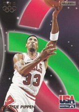 1996-97 Skybox USA basketball SCOTTIE PIPPEN card #45 con-tri-bu-tion. Bulls