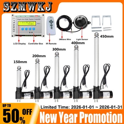 6000N Single Axis PV Solar Panel Tracking LCD Controller Sunlight Tracker System