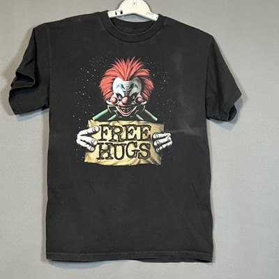 Killer Klowns From Outer Space Shirt Mens Medium Black Free Hugs Clown Tee