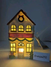 Target Bullseye Playground Christmas Village Post Office Gingerbread Light Up
