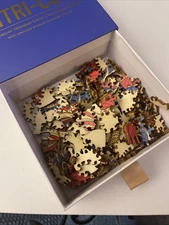 Bits And Pieces Intri-Cut  Elephant Wooden Puzzle 122 Pieces