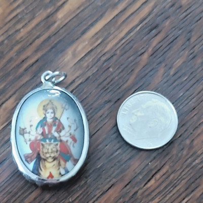 Durga Hindu Goddess Pendant