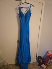 SIZE 2 Sherri HILL PROM OR FORMAL DRESS IN TURQUOISE/BLUE