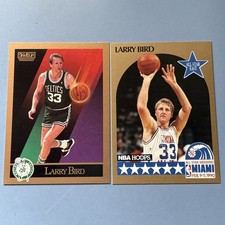 LARRY BIRD 1990-91 SkyBox #14 Plus 90-91 NBA Hoops All Star #2