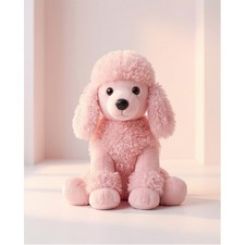 Build a Bear Pink Poodle Dog 20 inch Retired Tag Vintage Plush Stuffed Animal