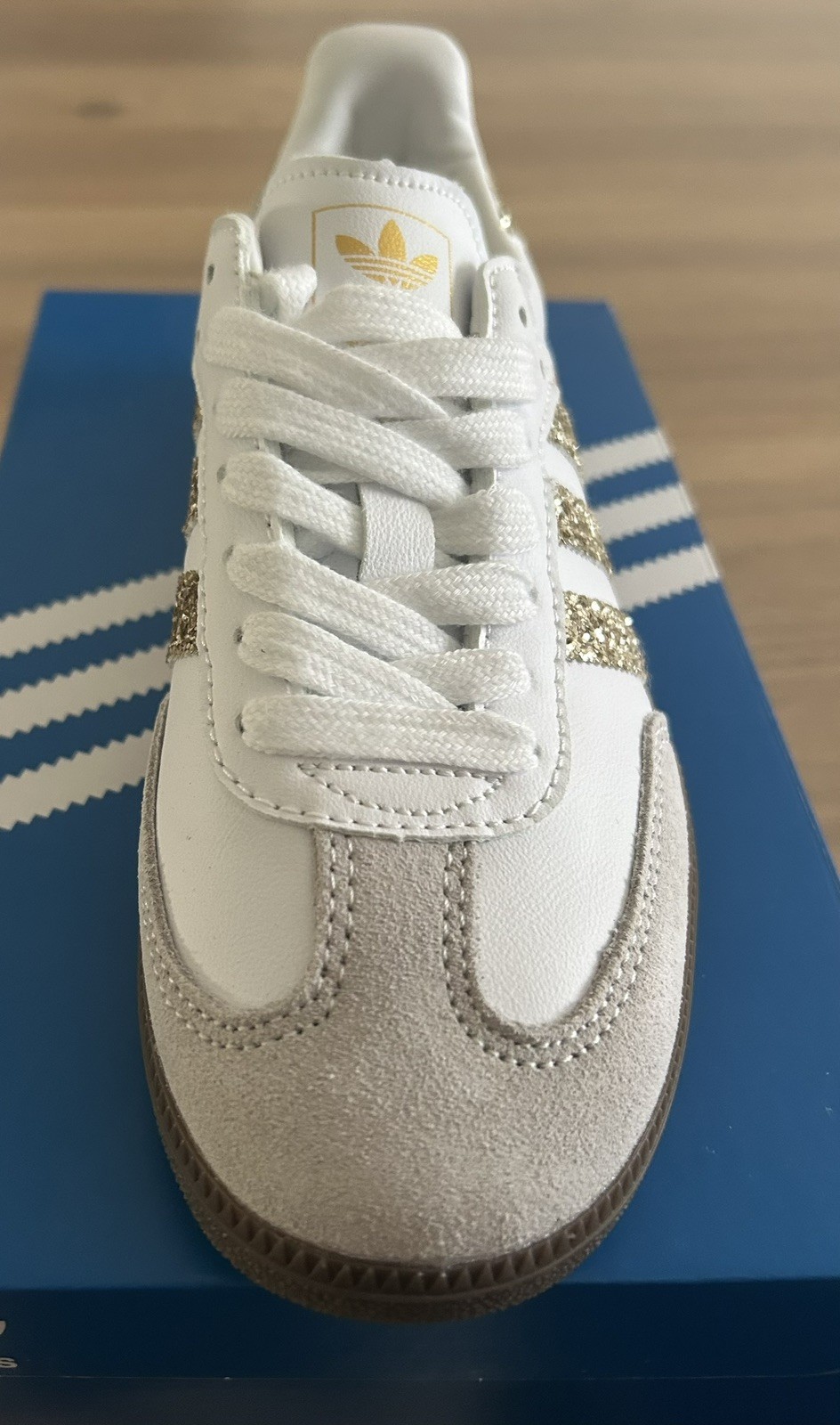 Adidas Samba Paillettes Doré  4