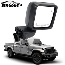 Passenger Side Door Mirror w/ Blind Spot For 2018-2025 Jeep Wrangler Gladiator