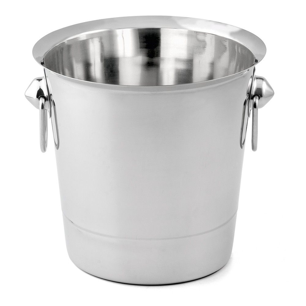 Seau à champagne inox acier inoxydable 22x20.5 cm - Seau à glace bouteille