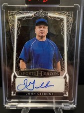 2024 Leaf Sports Heroes Platinum Sparkle John Gibbons  1/1 AUTO Mets / Blue Jays