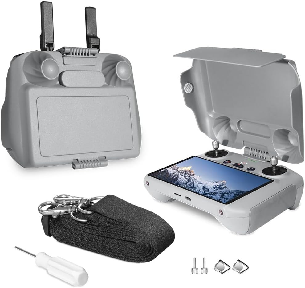 RC 2 Protective Sun Hood Kit with Neck Lanyard for DJI Mini 5 Pro/Mini 4 Grey 