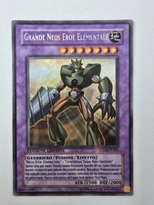 Yugioh! Grande Neos Eroe Elementale Rara Segreta CT04-IT001 Buone Condizioni Ita