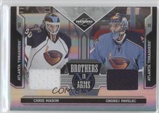 2010 Limited Brothers In Arms Materials 45/199 Chris Mason Ondrej Pavelec #2 0v1