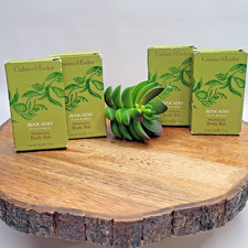 Crabtree Evelyn Avocado Olive and Basil Moisturizing Bar Set 4 Travel Soap NEW