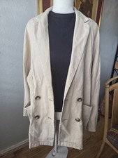 Pilcro Anthropologie Cotton Linen Relaxed Summer Blazer Jacket Size Medium