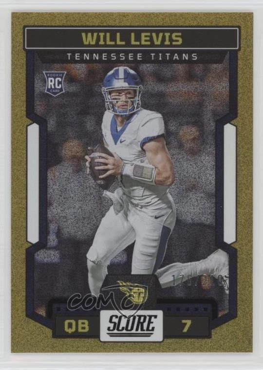 2023 Score Rookies Gold Dots 176/210 Will Levis #303 Rookie RC 0o5t