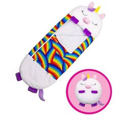 UK Sleeping Bag Happy Napping Napper FUNNY Pillow Warm Camping Unicorn Kids Gift