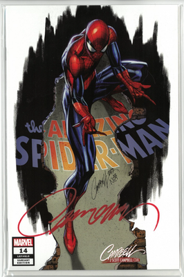 #ad Amazing Spider Man #14 Marvel 2019 Signed J Scott Campbell Variant A Cover $58.00