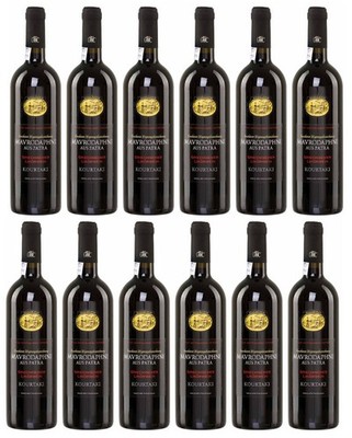 Kourtaki Mavrodaphne 12x 0,75l | Roter Dessertwein aus Patras | 15% Vol.
