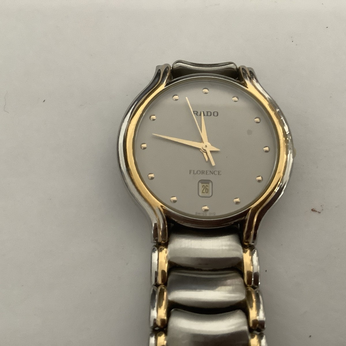 LUXURY RADO FLORENCE ROUND WATCH VINTAGE TWO TONE SWISS QUARTZ