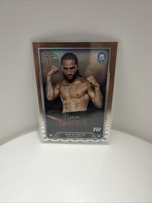 NICO ALI WALSH - 2025 TOPPS CHROME BOXING - BRONZE /225!