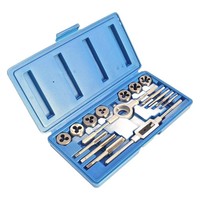 Gewindeschneider Gewindebohrer Schneideisen Windeisen Bohrer Set 16Tlg M3-M12