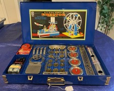 1938 A.C. Gilbert Erector Set 9 1/2 100 Complete  RARE  PAINTED BOX/PARTS 