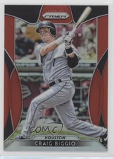 2019 Panini Prizm Tier III Red Prizm Craig Biggio #295 HOF 0c6
